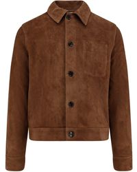 Ami Paris - Suede Jacket-Uomo - Lyst