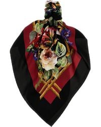 Dolce & Gabbana - Floral Print Scarf Scarves, Foulards - Lyst