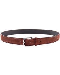 Orciani - Suede Belt - Lyst