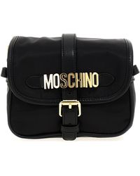 Moschino - Logo Shoulder Strap Borse A Mano Nero - Lyst