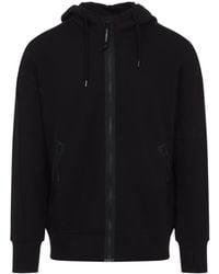 C.P. Company - Cotton Zipped Hooded Sweatshirt - Lyst