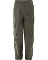 The Silted Company - Cotton And Linen Trouser - Lyst