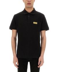 Versace Jeans Couture - Polo Shirt With Logo Plaque - Lyst