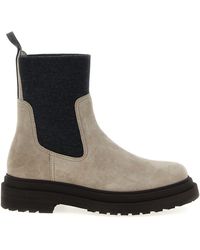 Brunello Cucinelli - Precious Loop Detail Ankle Boots Stivali E Stivaletti-Donna - Lyst