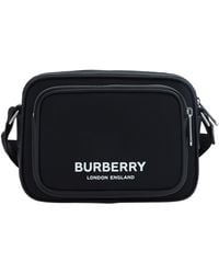 Burberry - Econyl Shoulder Bag With Logo Print - Lyst