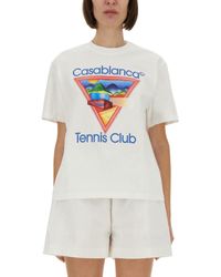 CASABLANCA - Comfort-Focused Regular Fit T-Shirt With Graphic Design - Lyst