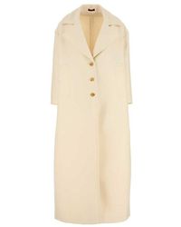 Gucci - Wool And Silk Blend Long Coat - Lyst
