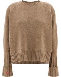 Tory Burch - Wool Sweater With A Crew Neck - Lyst