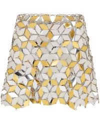 Rabanne - Sparkles Miniskirt With Sequins - Lyst