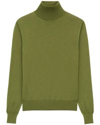 Saint Laurent - Cashmere, Wool And Silk Turtleneck Sweater - Lyst