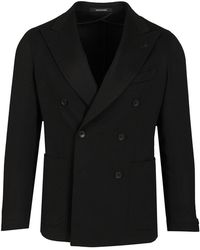 Tagliatore - Double-Breasted Peak Lapel Jacket - Lyst