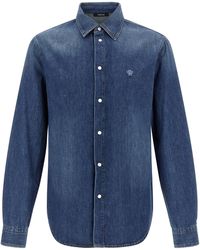 Versace - 'Medusa' Patch Shirt - Lyst