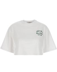 Philosophy - Logo Print Cropped T-shirt - Lyst