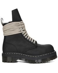 Dr. Martens - Fw25 Quadruple Sole Steel-toe Boots In Oily Nubuck Leather - Lyst