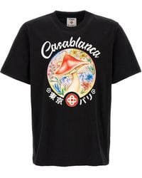 CASABLANCA - 'Mushroom Emblem' T-Shirt - Lyst