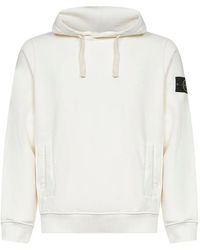 Stone Island - Brushed Organic Cotton Hoodie - Lyst