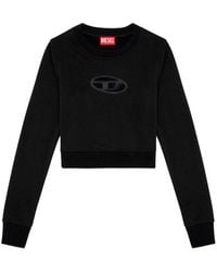 DIESEL - Logo Cotton Sweatshirt - Lyst