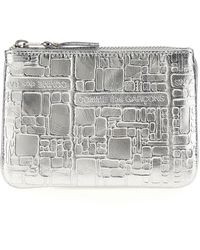 Comme des Garçons - Comme Des Garcons Wallet Logotype Flat Mini Pouch - Lyst