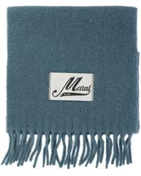Marni - Scarf With Logo Patch - Lyst