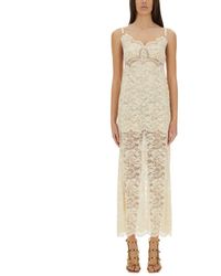 Rabanne - Long Lace Dress-Donna - Lyst