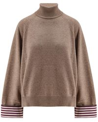 Brunello Cucinelli - Cashmere Sweater With Monili Detail - Lyst