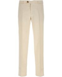 Brunello Cucinelli - Cotton Trousers Pantaloni Bianco - Lyst