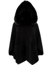 Giovi - Wool And Cashmere Poncho Coats - Lyst
