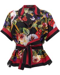 Dolce & Gabbana - Roseto Camicie Multicolor - Lyst
