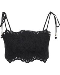 Zimmermann - Rhiannon Embroidered Polyester Top-Donna - Lyst