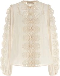 Zimmermann - Lucky Camicie Bianco-Donna - Lyst