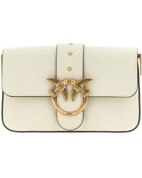 Pinko - Love One Mini Borse A Tracolla Bianco-Donna - Lyst