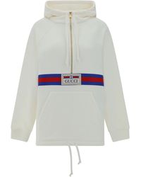 Gucci - Cotton Jersey Sweatshirt With Web - Lyst