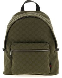 Gucci - Medium Gg Backpack Zaini E Valigie Verde-Uomo - Lyst
