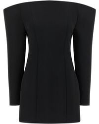 Stella McCartney - Off-The-Shoulder Structured Corset Mini Dress - Lyst