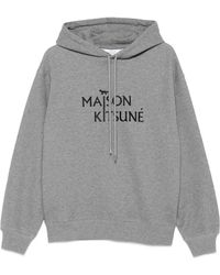 Maison Kitsuné - Felpa Logo Con Cappuccio-Uomo - Lyst