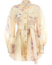 Zimmermann - Hypnotic Utility Mini Abiti Rosa-Donna - Lyst