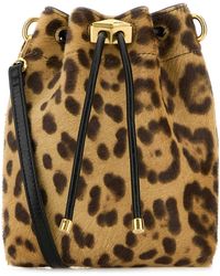 Jimmy Choo - Printed Calf Hair Bon Bon Bucket Bag - Lyst