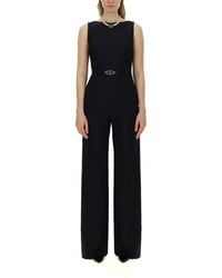 Valentino Garavani - Jumpsuit With V Detail-Donna - Lyst