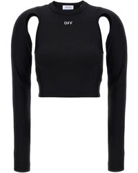 Off-White c/o Virgil Abloh - Sleek Top Nero - Lyst