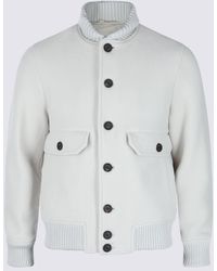 Eleventy - Sand Wool Casual Jacket - Lyst