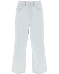 KENZO - 'sumire' Cropped Jeans With Wide Leg - Lyst