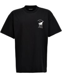 Carhartt - Icons T Shirt Bianco/Nero - Lyst