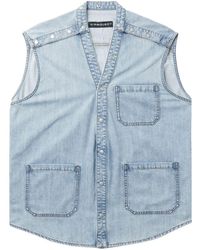 Y. Project - Denim Vest With Patch - Lyst