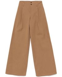 Chloé - Pantaloni A Gamba Ampia E Vita Alta - Lyst