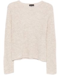 Emporio Armani - Wool Blend Crewneck Sweater - Lyst