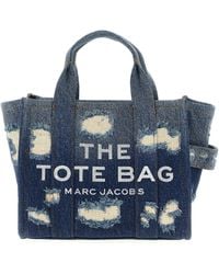 Marc Jacobs - The Rip And Repair Denim Small Tote Tote Bag - Lyst
