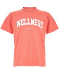 Sporty & Rich - Wellness Ivy T Shirt Rosa - Lyst