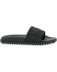Fendi - Logo Band Slides - Lyst