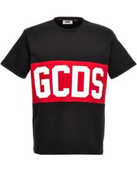 Gcds - Logo Band T Shirt Nero - Lyst
