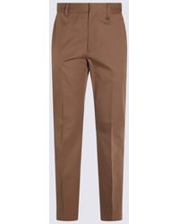 Burberry - Cotton Pants - Lyst